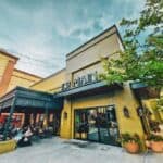 Outside of 131 MAIN Restaurant in Asheville Biltmore Park.