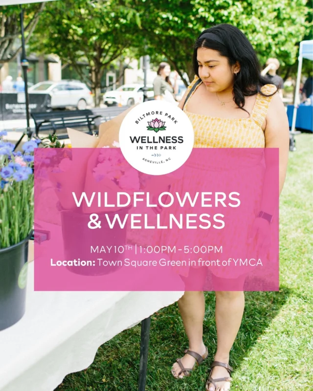 Spring Into Wellness 🌼 Get outside, get moving, and enjoy the season at Biltmore Park’s 2nd Annual Wildflowers & Wellness—happening Saturday, May 10 | 1–5 PM on the Town Square Green (in front of the YMCA)!

✨ Free Fitness Class Schedule – Sign up now!
1:00 – Zumba with @ymcawnc
2:00 – Tai Chi with @ymcawnc
2:30 – Signature Class with @barre3asheville
3:15 – Ambassador Workout with @lululemon
4:00 – Personal Training Workout with Alloy

Plus:
🌸 Fresh blooms from @posyonwheels
🫧 Wellness booths hosted by @athleta, @barre3asheville, @clubchampion, @galencollegeofnursing, @lenscrafters, @northlakeeye & @rei
🎉 Giveaways from @sensibilitiesdayspa, @rei & more

Special thanks to @ymcawnc, @barre3asheville, @lululemon & Alloy for hosting some fun classes!

�🔗 Tap the link in our bio to sign up for classes and learn more!
📅 Saturday, May 10 | 1:00–5:00 PM
📍 Town Square Green, in front of the YMCA

#BiltmoreParkTownSquare #BiltmorePark #AshevilleEvents #AshevilleHappenings #WellnessInThePark #AshevilleFamilyFriendly #AshevilleFreeEvent