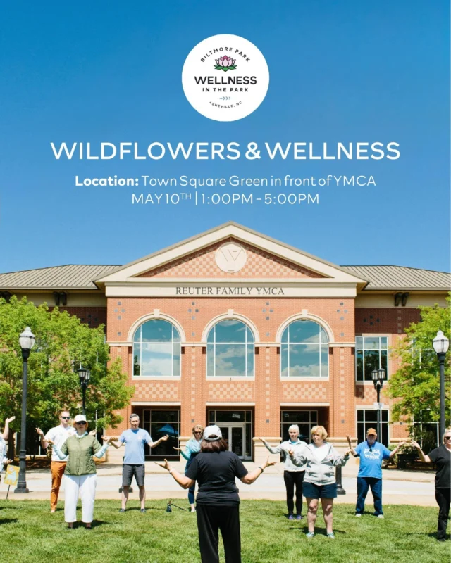 Get ready to move, breathe, and bloom with us! 🌸

Wildflowers & Wellness returns to Biltmore Park Town Square on Saturday, May 10th, and we’re offering a full afternoon of FREE wellness classes led by the incredible fitness pros from our very own Biltmore Park businesses.

✨ Class Schedule
1:00 – Zumba with @ymcawnc
2:00 – Tai Chi with @ymcawnc
2:30 – Signature Class with @barre3asheville
3:15 – Ambassador Workout with @lululemon
4:00 – Personal Training Workout with Alloy

Plus, don’t miss our GIVEAWAYS! Stop by the event to enter for a chance to win:

• A 60-min massage + body care products from @sensibilitiesdayspa
• A fresh flower arrangement
• A Half Dome Camping Tent from @rei

📍 Where: Town Square Green, in front of the YMCA
📅 When: Saturday, May 10 | 1:00–5:00 PM

�🔗 Mark your calendars and click the link in our bio to sign up for classes today!

#BiltmoreParkTownSquare #BiltmorePark #AshevilleEvents #AshevilleHappenings #WellnessInThePark #AshevilleFamilyFriendly #AshevilleFreeEvent