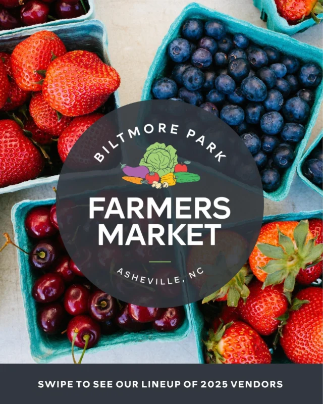 We’re excited to reveal the incredible lineup of local farmers, artisans, and creators joining us for the 2025 Biltmore Park Town Square Farmers Markets! 🌱

From seasonal produce and local meats to farm-fresh eggs, artisan baked goods, handcrafted teas, organic body care, flowers, and more—this year’s market is full of local goodness you won’t want to miss.

SWIPE to see who’s joining us this season—and get ready to shop local, support small, and savor the best of spring.

🗓 Thursday, May 29th |  3:00 – 6:00 PM

#FarmersMarket #ShopLocal #BiltmorePark #AshevilleMarkets #SupportLocalFarmers #AshevilleFarmersMarket #BiltmoreParkTown